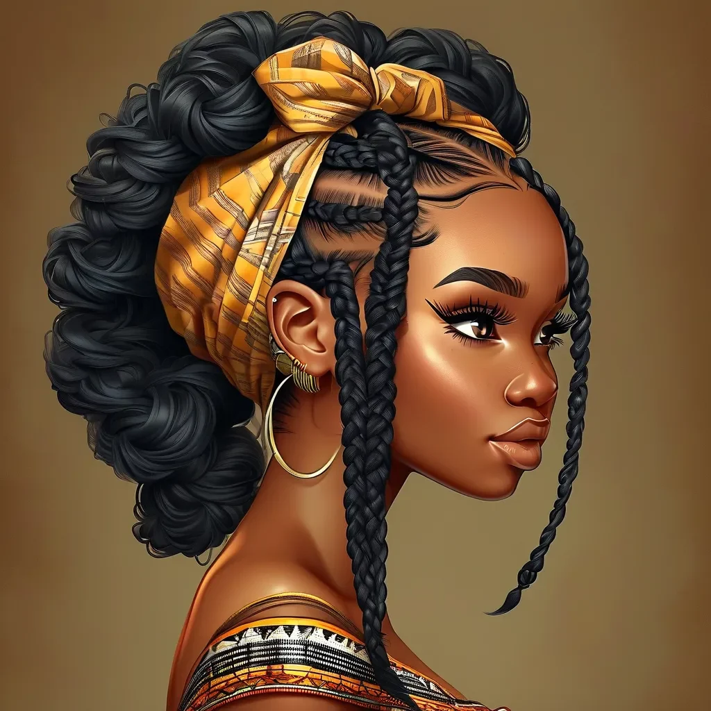 beautiful african hair braiding