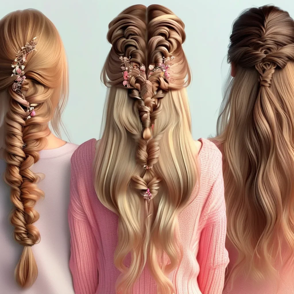 beautiful hairdos for long hair