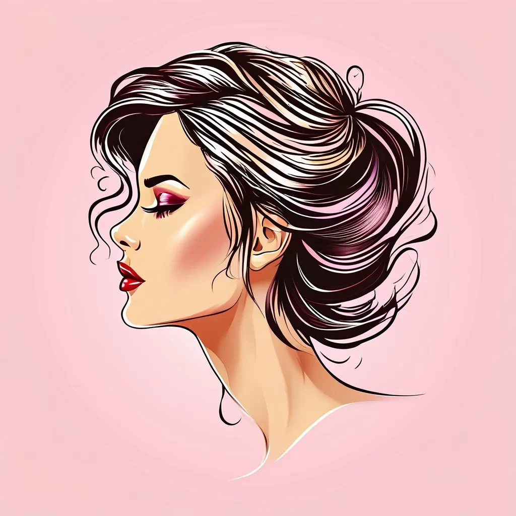 hair and beauty salon logo