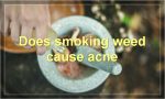 Does smoking weed cause acne