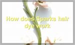 How does Sparks hair dye work