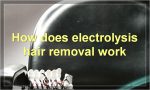How does electrolysis hair removal work