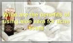 What are the benefits of using aloe vera for acne scars