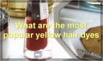 What are the most popular yellow hair dyes