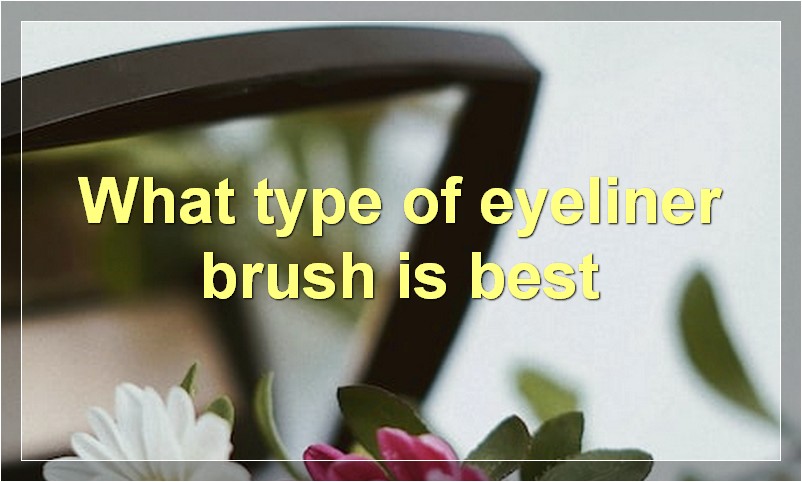 What type of eyeliner brush is best