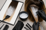 Unbranded hair color setup for Balayage Board vs Freehand Application: Support, Saturation, and Control