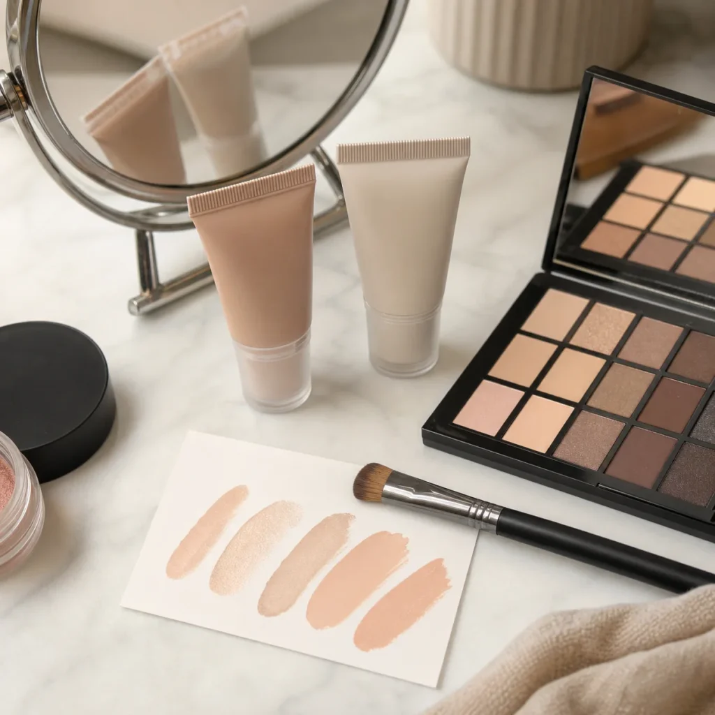drugstore eyeshadow primer formula comparison setup