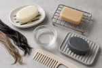 Unbranded hair care setup for Conditioner Bars: Slip, Application, Drying, and Storage