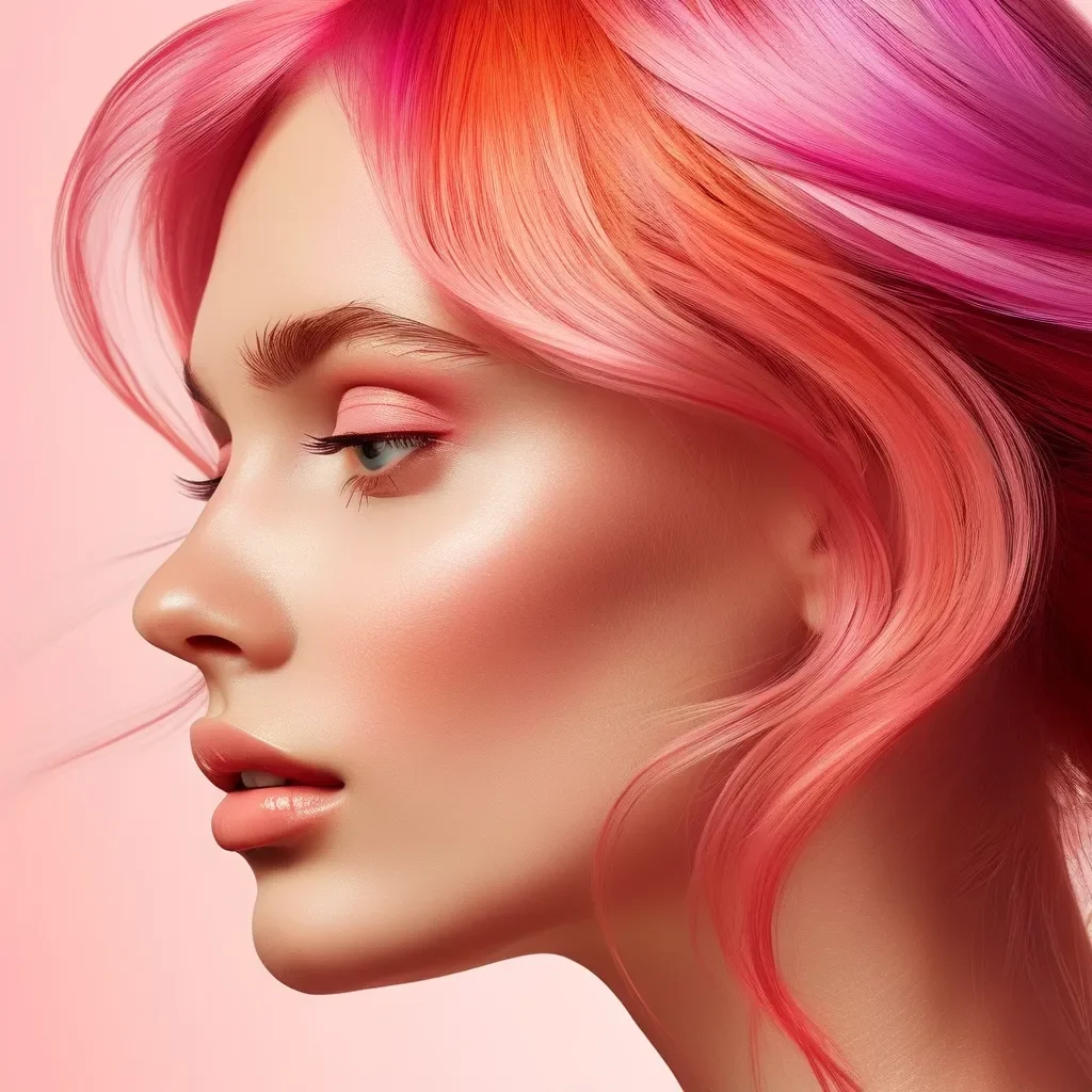 beauty salon hair color