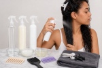 Unbranded hair care setup for Detangling Sprays: Slip, Spray Pattern, and Comb-Through Method