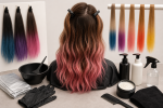 Unbranded hair color setup for Dip-Dye Hair Color: Placement, Sectioning, and Upkeep Guide