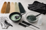 Unbranded hair color setup for Green Hair Color Correctors: Formula, Directions, and Compatibility Guide