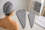 Unbranded hair care setup for Hair Turban Wraps: Fit, Fastener, Absorbency, and Care