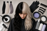 Unbranded hair color setup for Half-and-Half Hair Color: Placement, Sectioning, and Upkeep Guide
