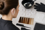 Unbranded hair color setup for How to Choose and Use Disposable Ear Covers for Hair Color at Home