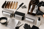 Unbranded hair color setup for How to Choose and Use Hair Color Foil Dispensers at Home