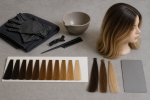 Unbranded hair color setup for How to Choose and Use Hair Color Level Charts at Home