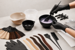 Unbranded hair color setup for How to Choose and Use Hair Color Mixing Bowls at Home