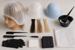 Unbranded hair color setup for How to Choose and Use Highlighting Caps at Home