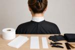 Unbranded hair color setup for How to Choose and Use Neck Strips for Hair Color at Home