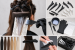 Unbranded hair color setup for How to Choose and Use Sectioning Clips for Hair Color at Home