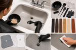 Unbranded hair color setup for How to Choose and Use Sink Protectors for At-Home Hair Color at Home