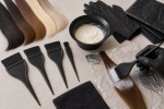 Unbranded hair color setup for How to Choose and Use Wide Tint Brushes at Home