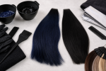Unbranded hair color setup for Indigo vs Black Hair Dye: Color Build-Up and Future-Service Planning