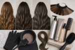 Unbranded hair color setup for Mushroom Brown Hair Color: Starting Level, Neutral Tone, and Upkeep
