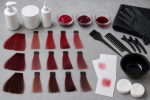 Unbranded hair color setup for Red Hair Color Refreshers: Finish, Transfer, Fade, and Removal Guide