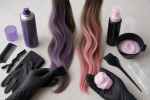 Unbranded hair color setup for Temporary Color Spray vs Mousse: Application Control and Wash-Out