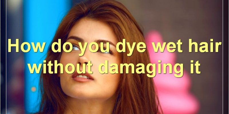 The Best Way To Dye Wet Hair