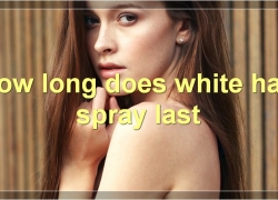 How To Use White Hair Spray