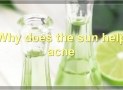 How Does The Sun Help Acne?