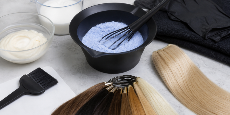 Blue Powder Hair Lightener: Formula, Directions, and Compatibility Guide