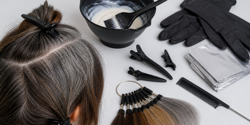Coloring Resistant Gray Hair: Placement, Sectioning, and Upkeep Guide