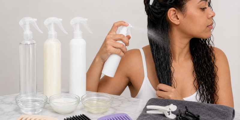 Detangling Sprays: Slip, Spray Pattern, and Comb-Through Method