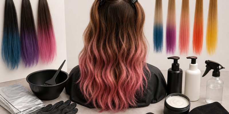 Dip-Dye Hair Color: Placement, Sectioning, and Upkeep Guide