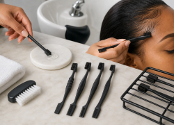 Edge Styling Brushes: Bristle Firmness, Comb End, and Hygiene