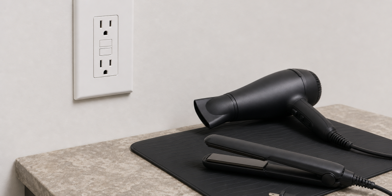GFCI Use with Hair Styling Tools: Features, Fit, Maintenance, and Safety