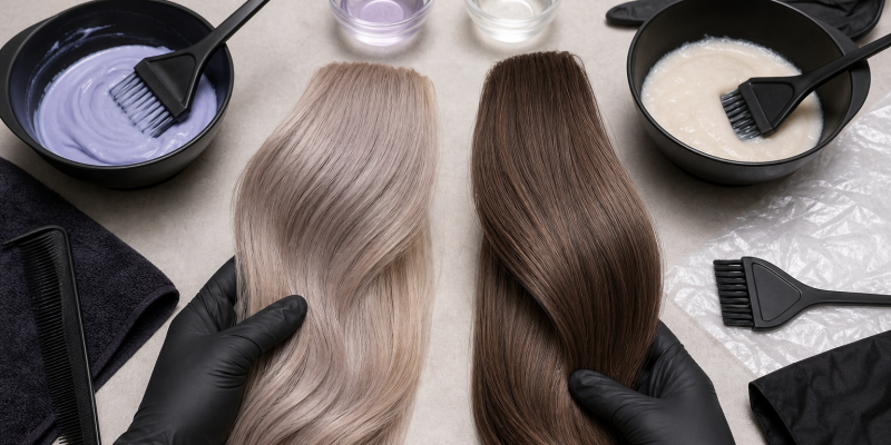 Hair Toner vs Demi-Permanent Color: Formula and Result Differences