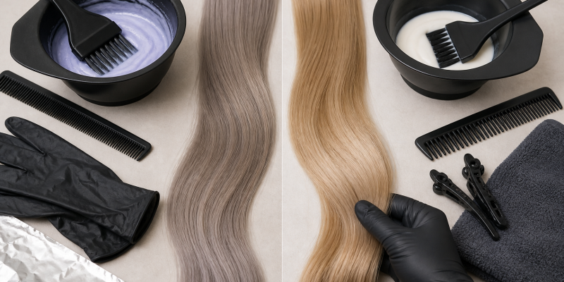 Hair Toner vs Gloss: Tone Adjustment, Shine, and Commitment