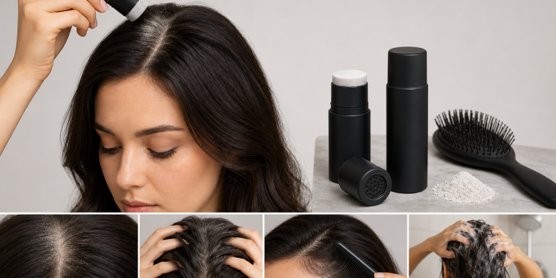 Hair Volume Powders: Root Placement, Grip, and Residue