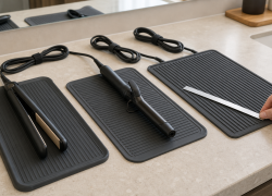 Heat-Resistant Styling Mats: Material, Size, and Countertop Protection