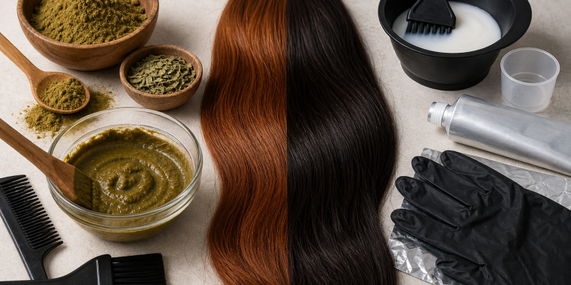 Henna vs Oxidative Hair Color: Ingredients, Commitment, and History