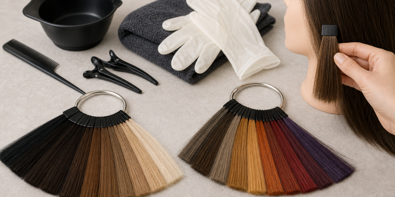 How to Choose and Use Hair Color Swatch Rings at Home