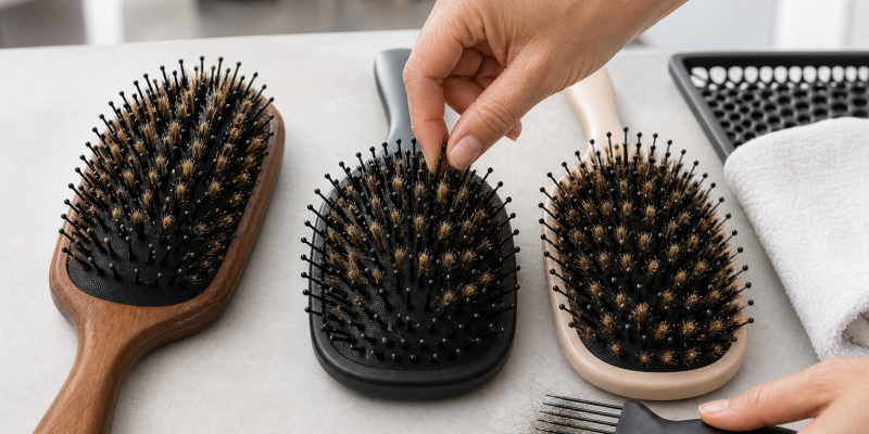 Mixed-Bristle Hair Brushes: Pin Layout, Natural Fibers, and Upkeep