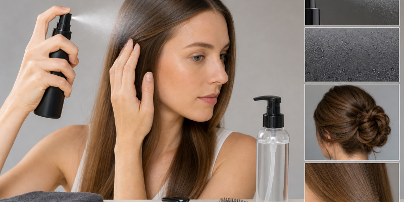 Non-Aerosol Hair Spray: Pump Pattern, Hold, and Drying