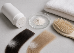 Powder Dry Shampoo: Dispensing, Oil Absorption, and Residue Removal