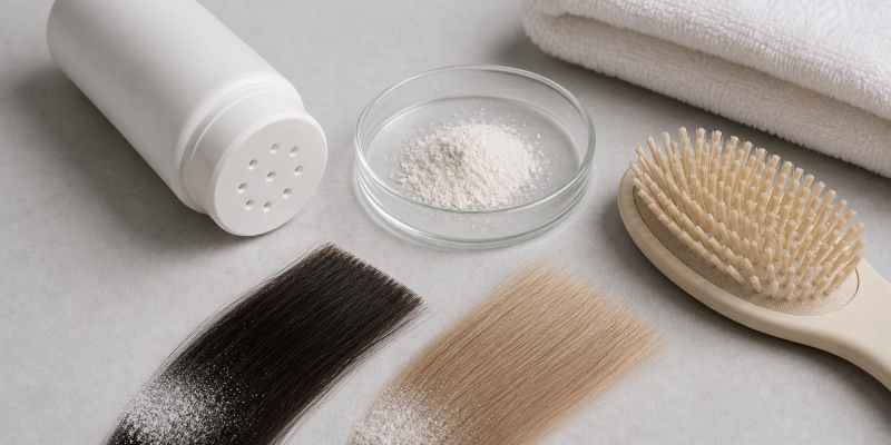 Powder Dry Shampoo: Dispensing, Oil Absorption, and Residue Removal
